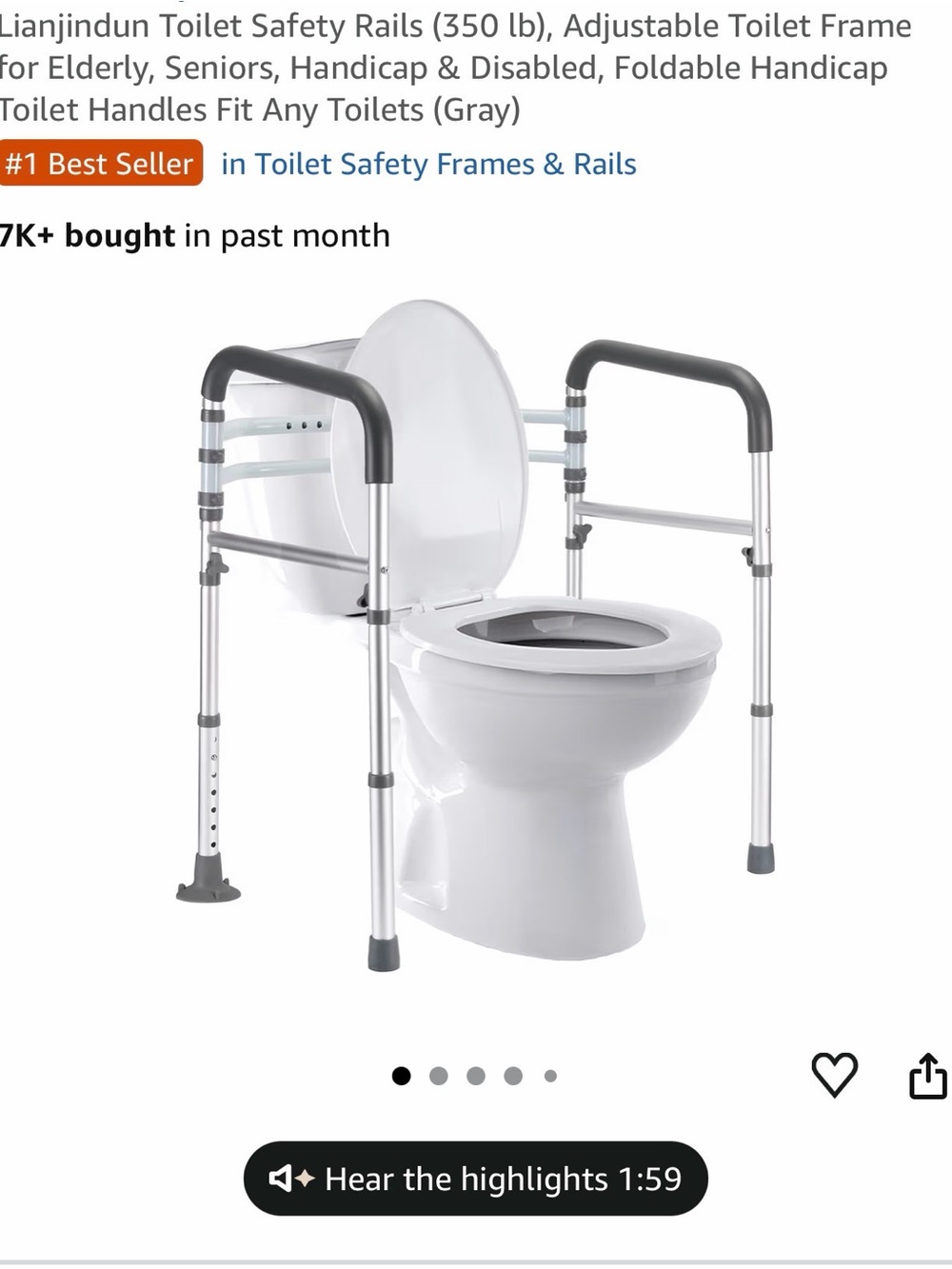 Lianjindun Toilet Safety Rail